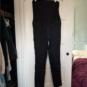 Indigo Blue Small Maternity Black Skinny Pants